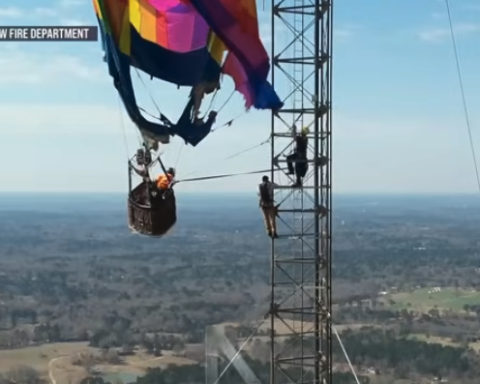 Hot air balloon rescue
